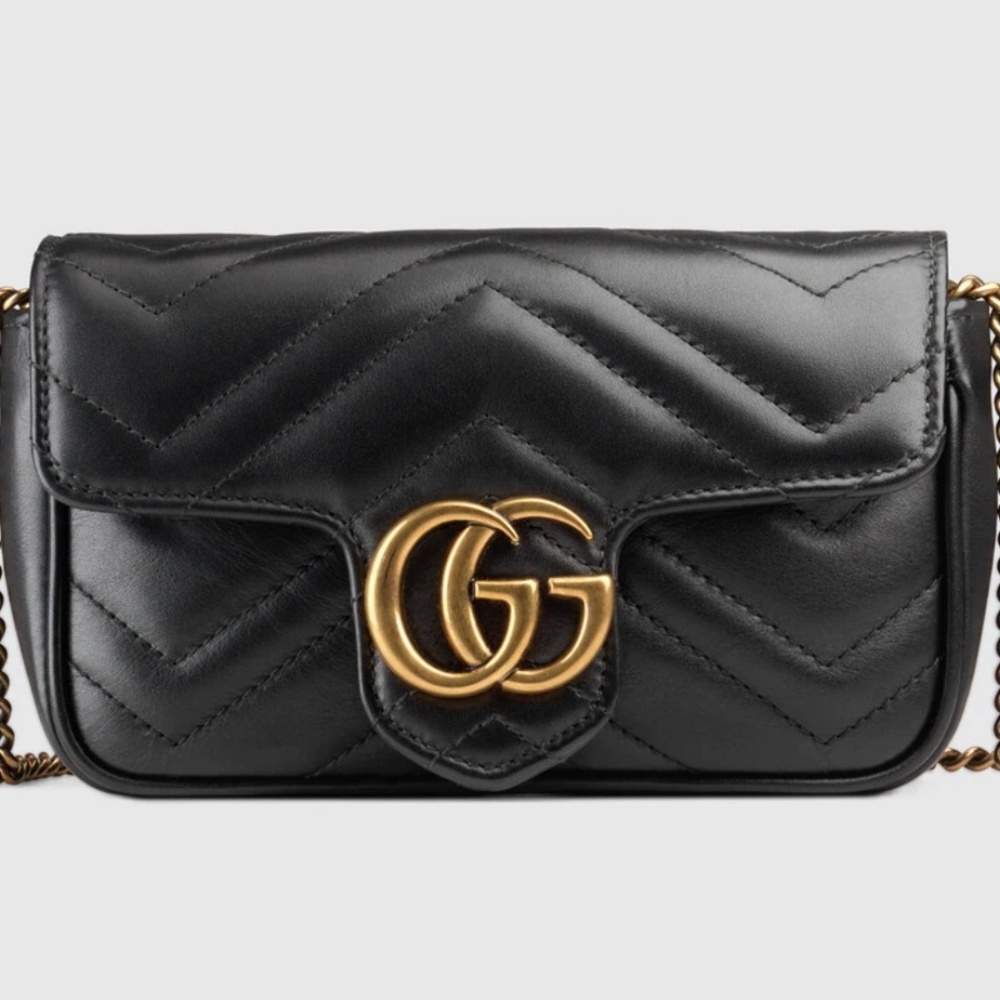 GUCCI MARMONT LEATHER SUPER MINI BAG